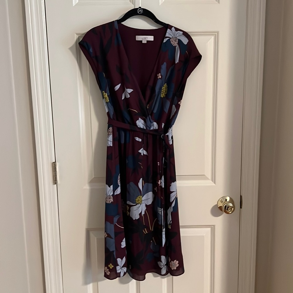 LOFT FLORAL DRESS - XS